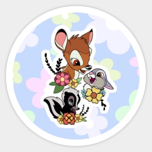 Bambi and Friends Sticker